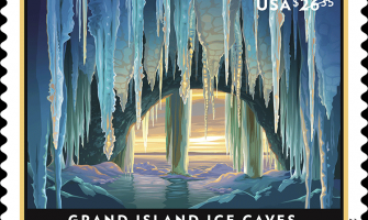 2020 Grand Island Ice Caves Express Mail Stamps