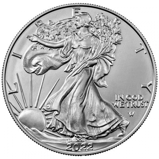 2022 1 oz American Silver Eagle Coin (BU)