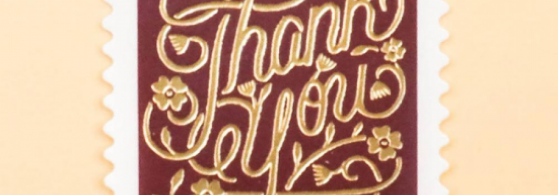 Say thanks with the Thank You stamp