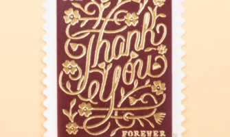 Say thanks with the Thank You stamp